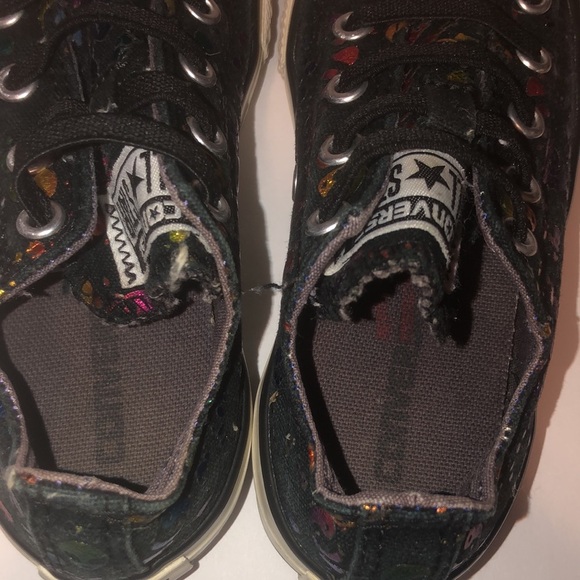 Chuck Taylor All Star Easy On Doodles Irridescent Pattern Canvas Sneakers - Picture 9 of 9